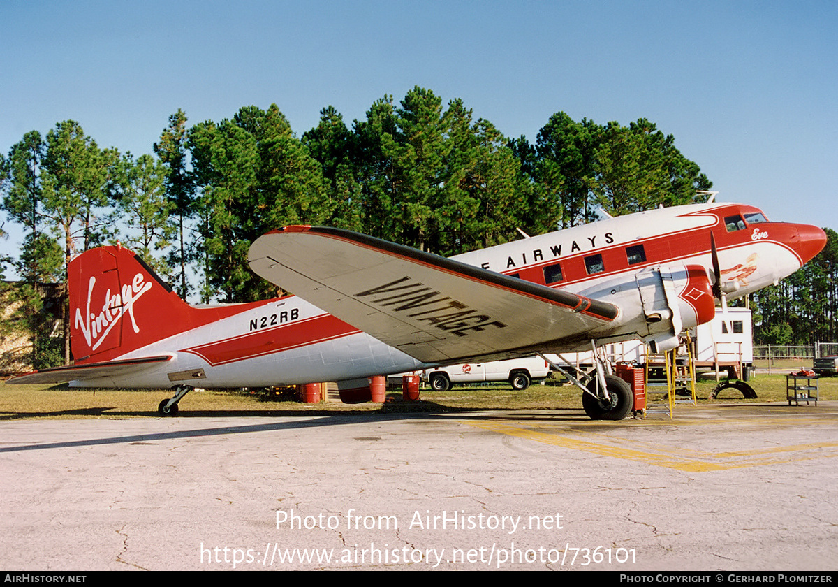 Aircraft Photo of N22RB | Douglas C-53 Skytrooper | Vintage Airways | AirHistory.net #736101