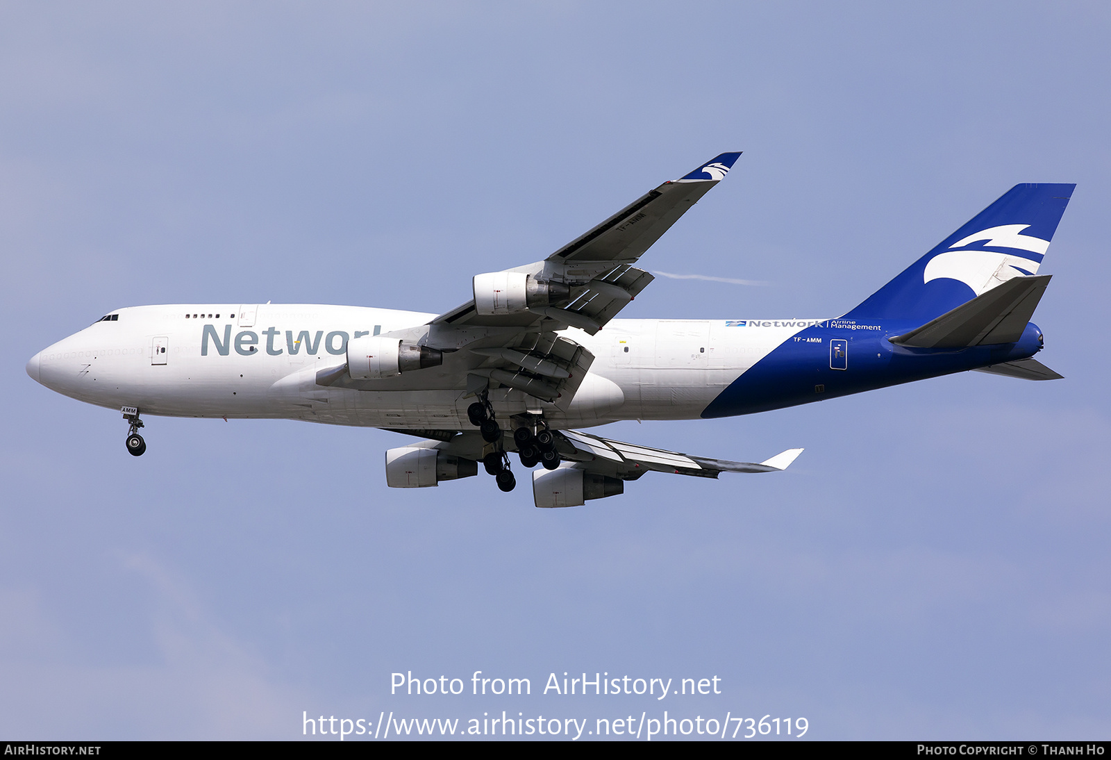 Aircraft Photo of TF-AMM | Boeing 747-4H6(BDSF) | Network Airline Management | AirHistory.net #736119