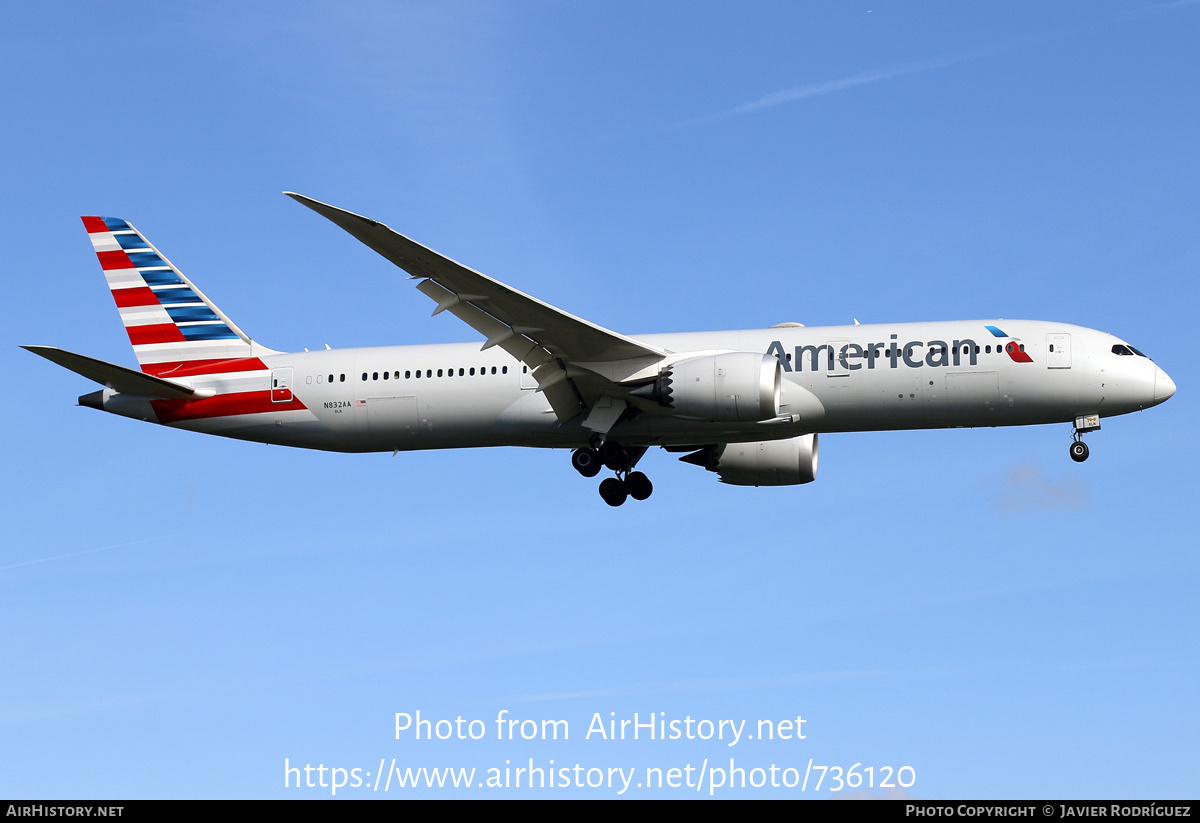 Aircraft Photo of N832AA | Boeing 787-9 Dreamliner | American Airlines | AirHistory.net #736120