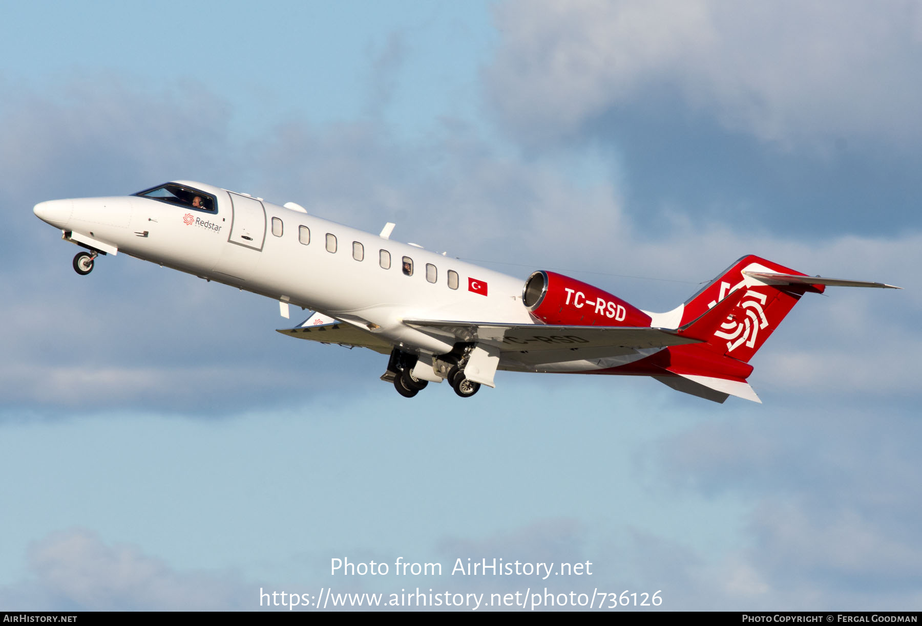 Aircraft Photo of TC-RSD | Learjet 45 | Redstar Aviation | AirHistory.net #736126