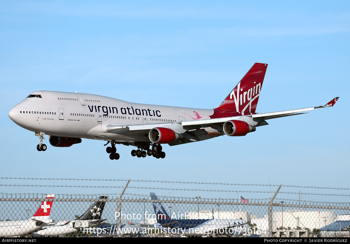 Aircraft Photo of G-VFAB | Boeing 747-4Q8 | Virgin Atlantic Airways | AirHistory.net #736154