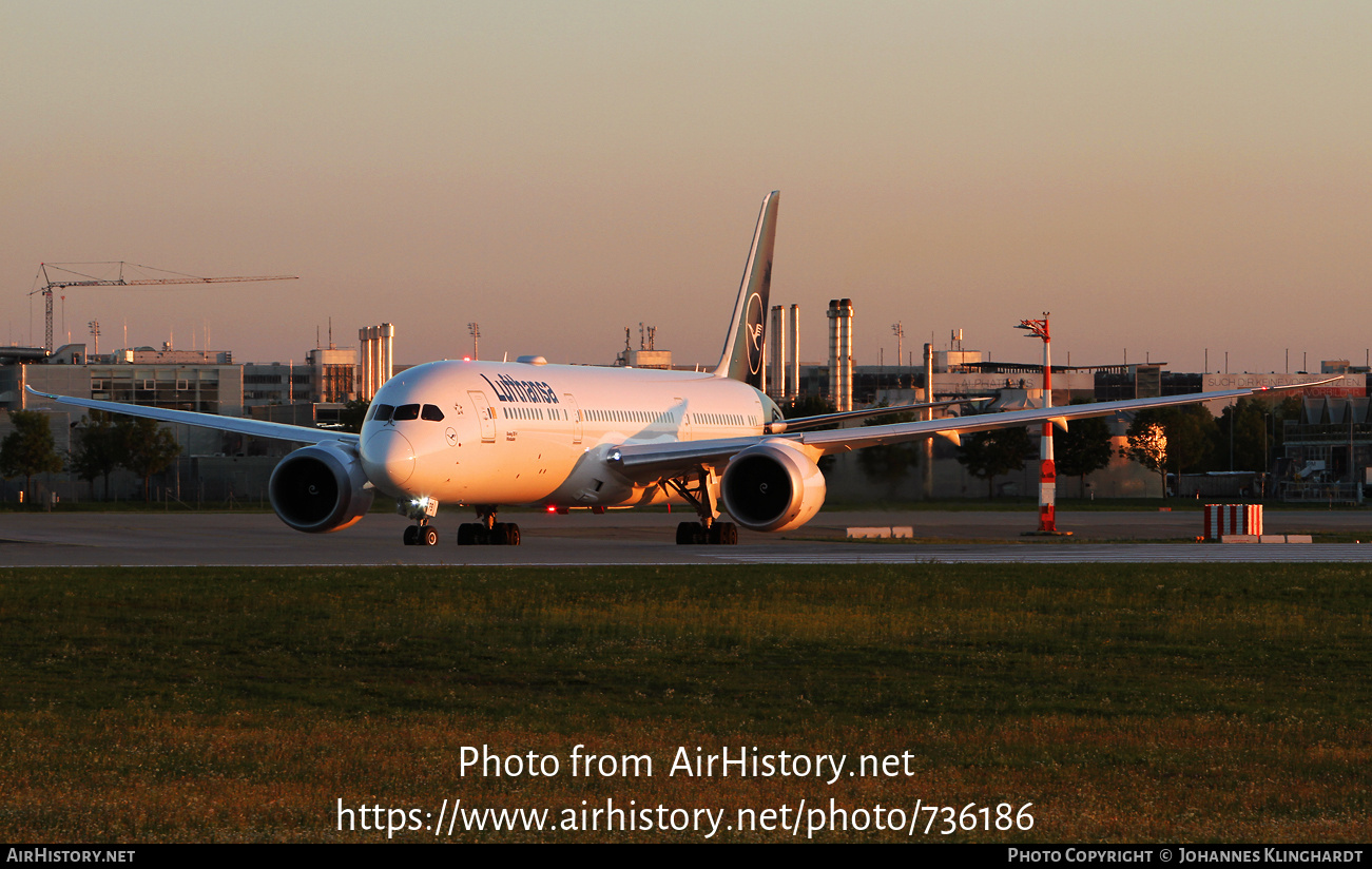 Aircraft Photo of D-ABPB | Boeing 787-9 Dreamliner | Lufthansa | AirHistory.net #736186