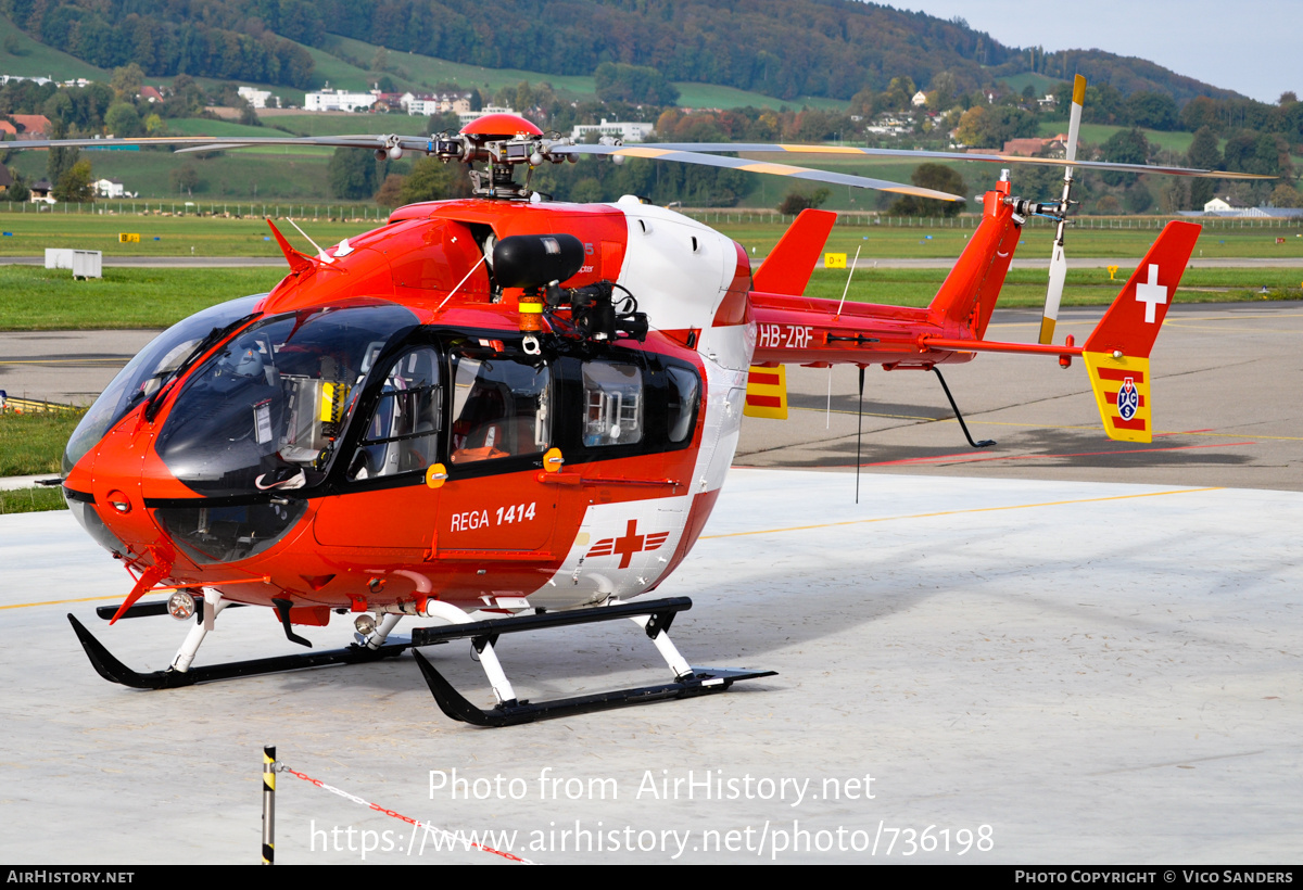 Aircraft Photo of HB-ZRF | Eurocopter-Kawasaki EC-145 (BK-117C-2) | REGA - Swiss Air Ambulance | AirHistory.net #736198