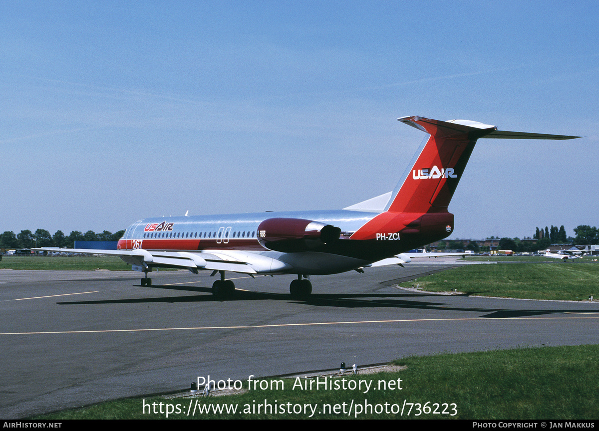 Aircraft Photo of PH-ZCI | Fokker 100 (F28-0100) | USAir | AirHistory.net #736223