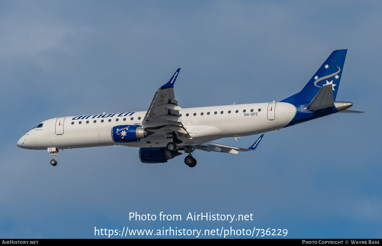 Aircraft Photo of VH-XFC | Embraer 190AR (ERJ-190-100IGW) | Air North | AirHistory.net #736229