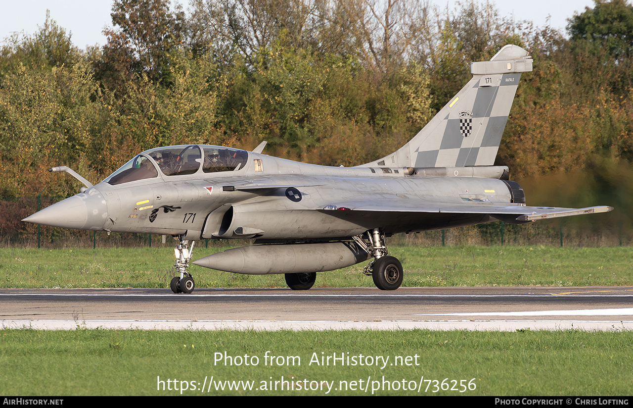 Aircraft Photo of 171 | Dassault Rafale B | Croatia - Air Force | AirHistory.net #736256