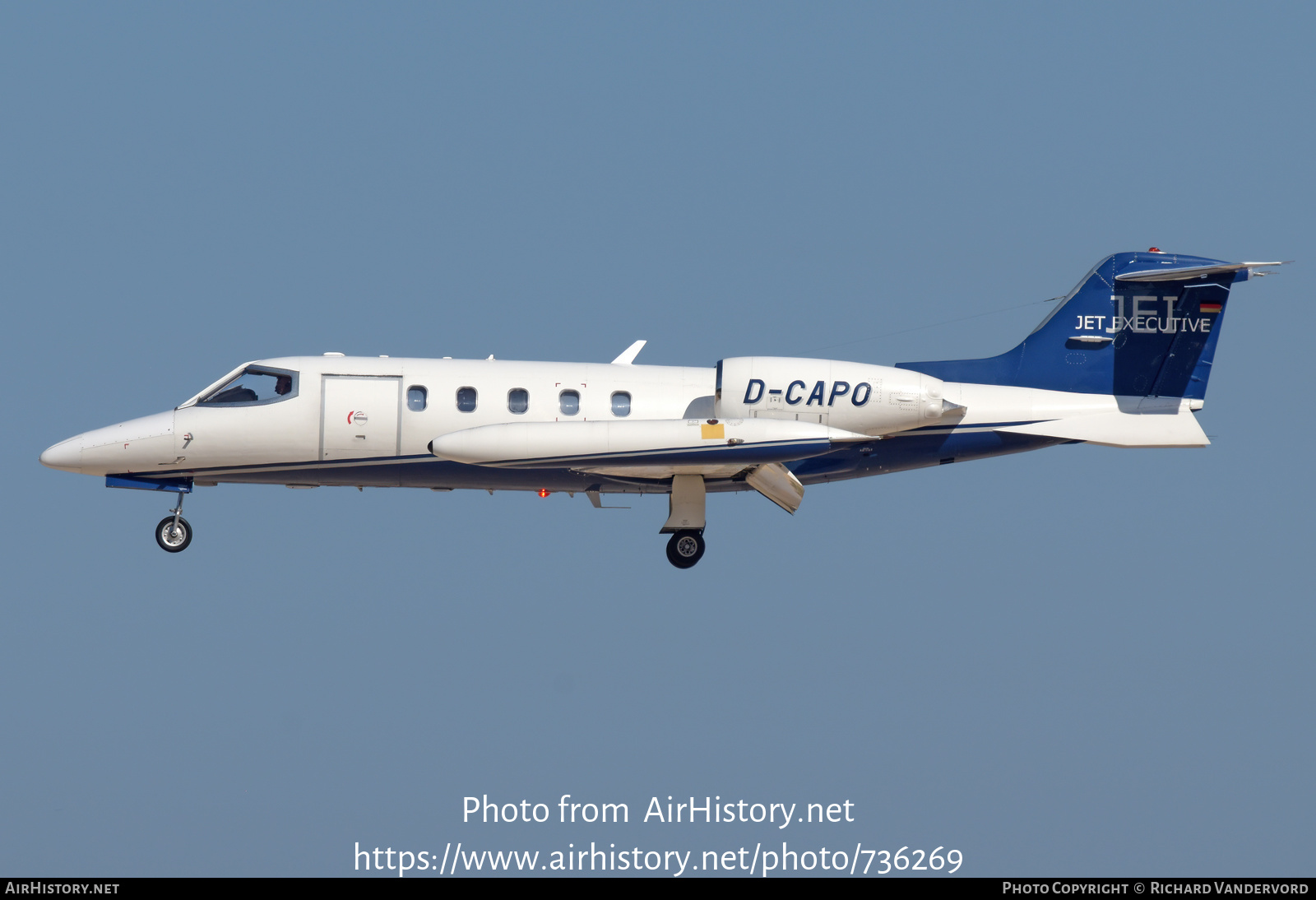 Aircraft Photo of D-CAPO | Gates Learjet 35A | Jet Executive | AirHistory.net #736269