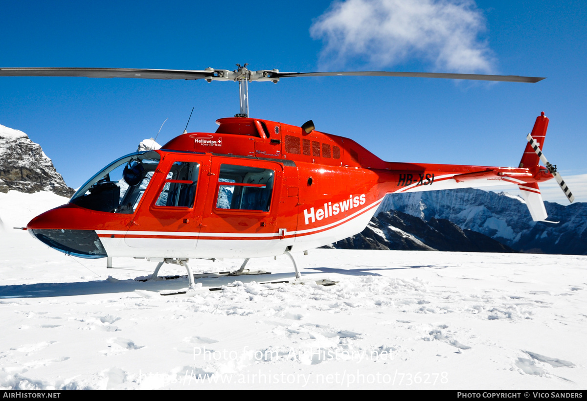 Aircraft Photo of HB-XSI | Agusta AB-206B-3 JetRanger III | Heliswiss | AirHistory.net #736278