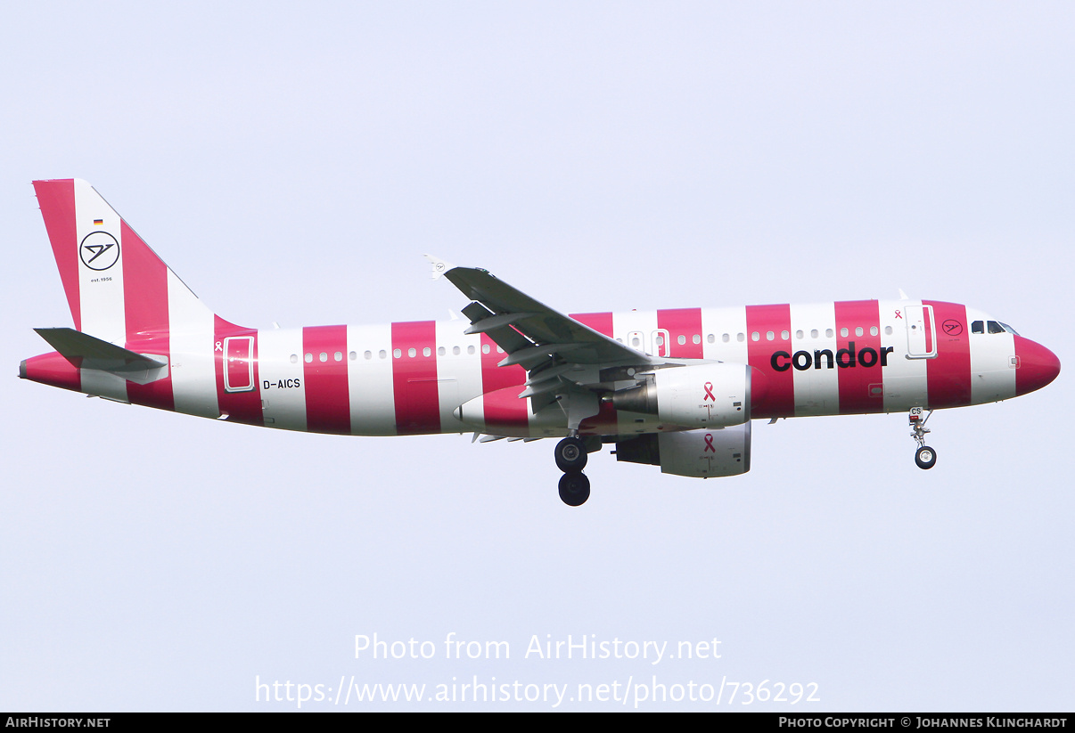 Aircraft Photo of D-AICS | Airbus A320-214 | Condor Flugdienst | AirHistory.net #736292