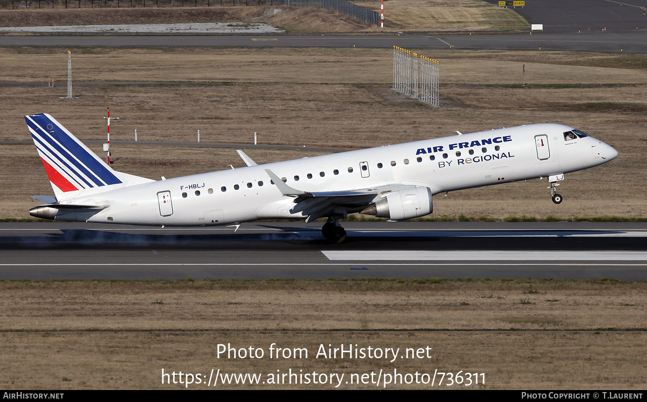 Aircraft Photo of F-HBLJ | Embraer 190LR (ERJ-190-100LR) | Air France | AirHistory.net #736311