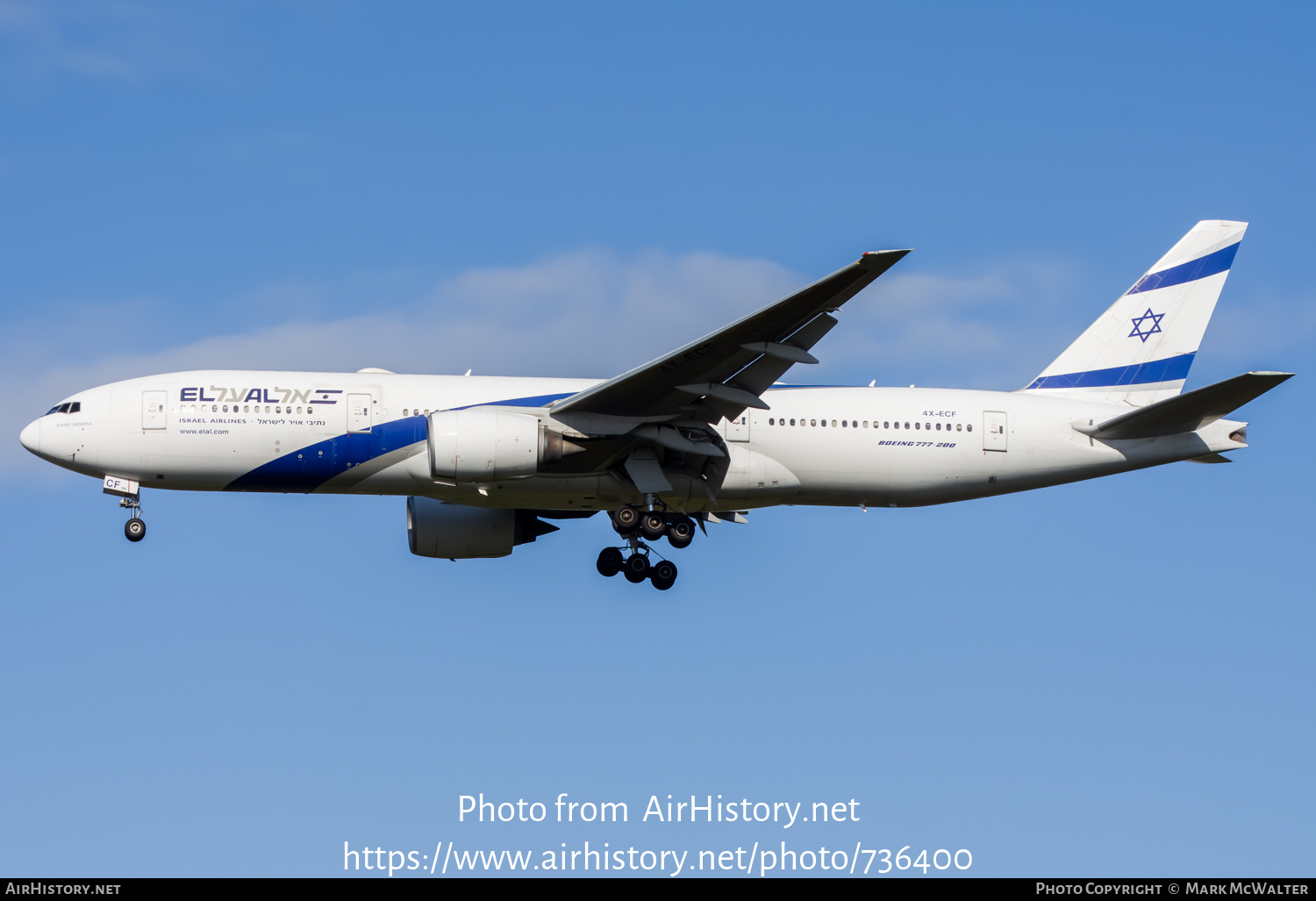 Aircraft Photo of 4X-ECF | Boeing 777-258/ER | El Al Israel Airlines | AirHistory.net #736400