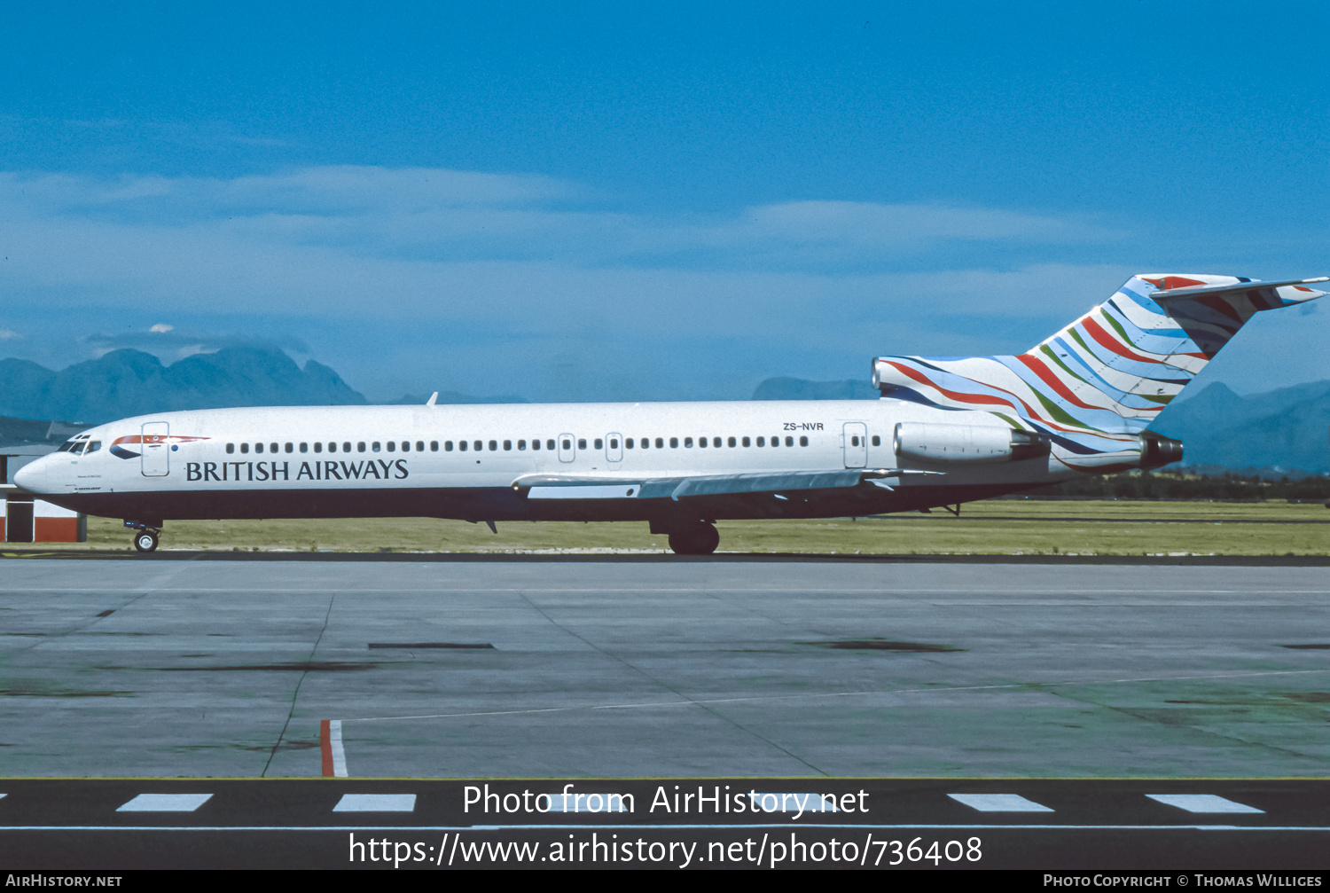 Aircraft Photo of ZS-NVR | Boeing 727-230 | British Airways | AirHistory.net #736408