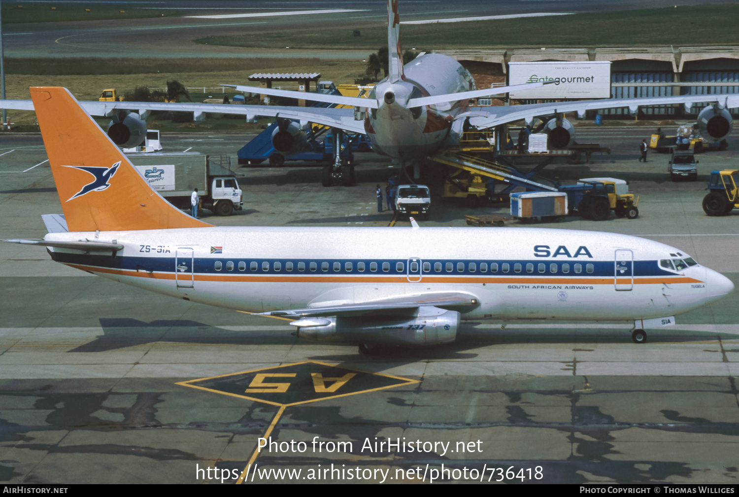 Aircraft Photo of ZS-SIA | Boeing 737-244/Adv | South African Airways - Suid-Afrikaanse Lugdiens | AirHistory.net #736418