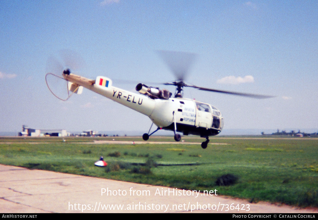 Aircraft Photo of YR-ELU | IAR IAR-316B Alouette III | Aviatia Utilitara Romana | AirHistory.net #736423