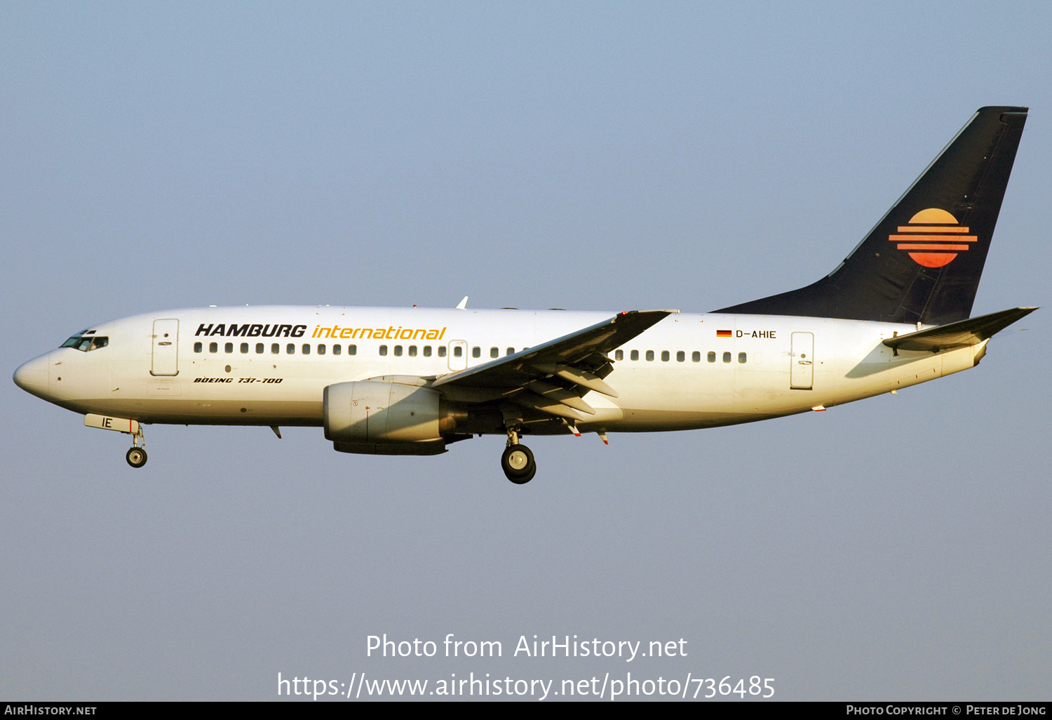 Aircraft Photo of D-AHIE | Boeing 737-73S | Hamburg International | AirHistory.net #736485