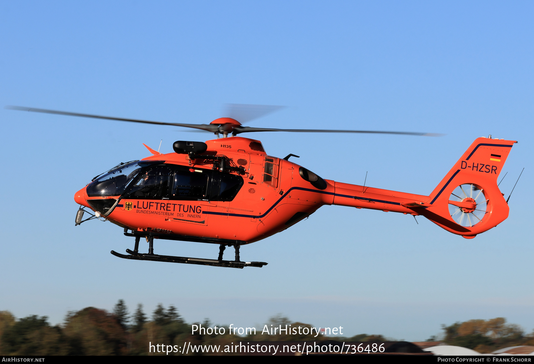 Aircraft Photo of D-HZSR | Airbus Helicopters H-135 (EC-135T-3) | Luftrettung - Bundesministerium des Innern | AirHistory.net #736486