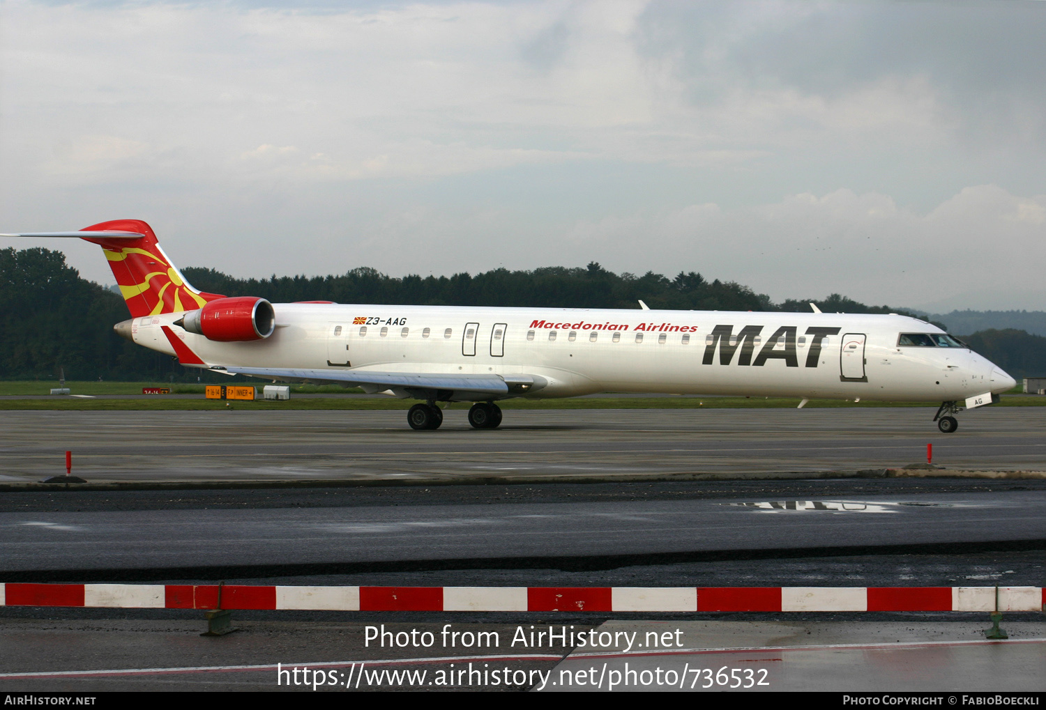 Aircraft Photo of Z3-AAG | Bombardier CRJ-900 (CL-600-2D24) | MAT - Macedonian Airlines | AirHistory.net #736532