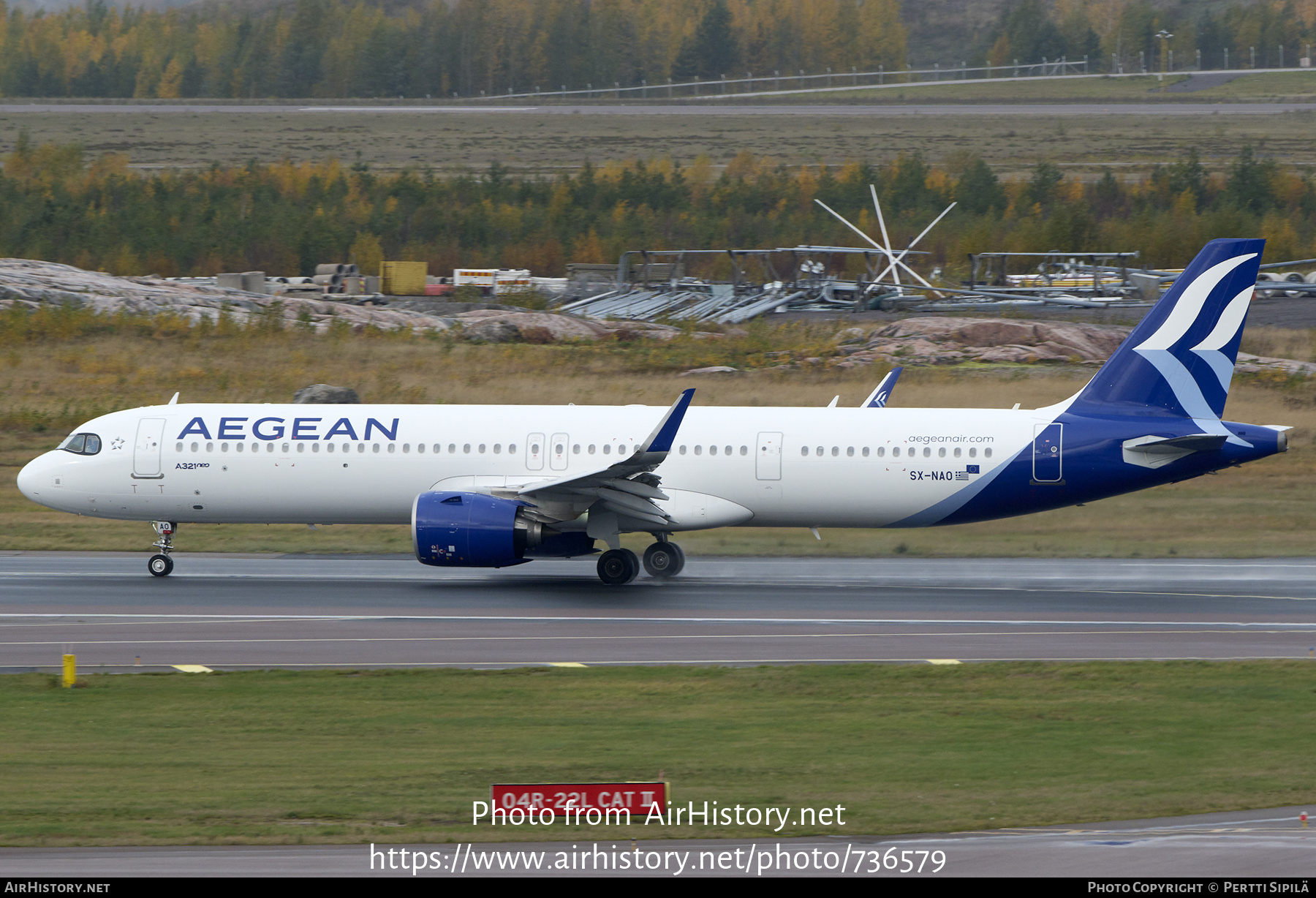 Aircraft Photo of SX-NAO | Airbus A321-271NX | Aegean Airlines | AirHistory.net #736579