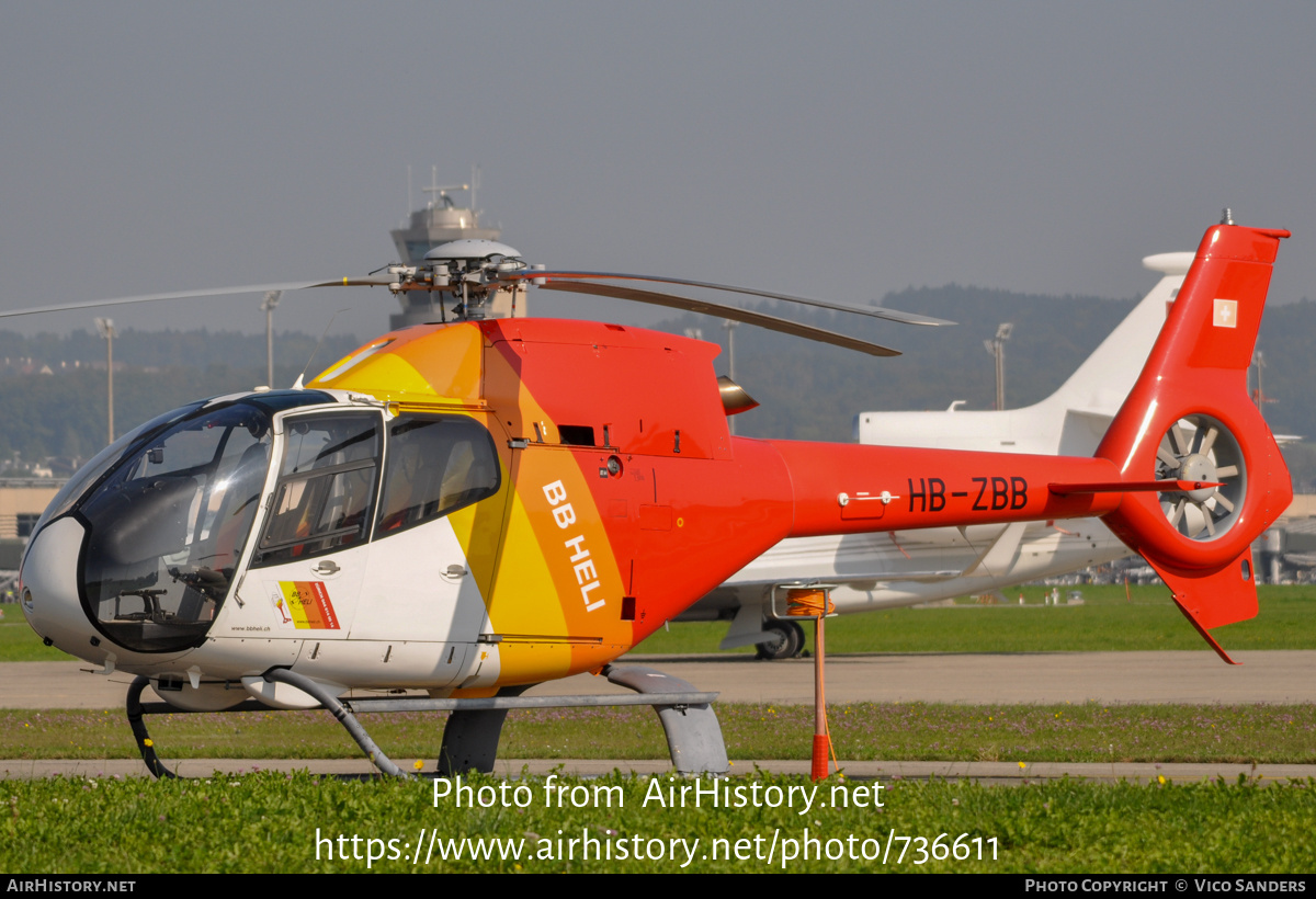 Aircraft Photo of HB-ZBB | Eurocopter EC-120B Colibri | BB Heli | AirHistory.net #736611