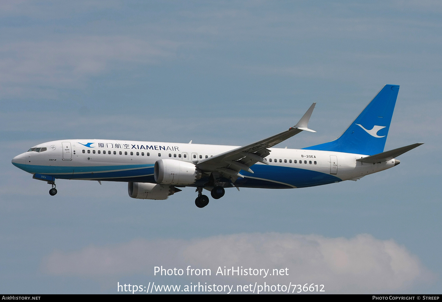 Aircraft Photo of B-20EA | Boeing 737-8 Max 8 | Xiamen Airlines | AirHistory.net #736612