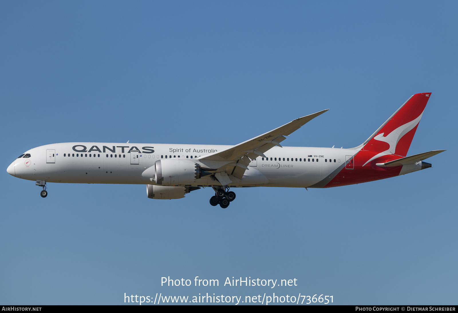 Aircraft Photo of VH-ZNE | Boeing 787-9 Dreamliner | Qantas | AirHistory.net #736651