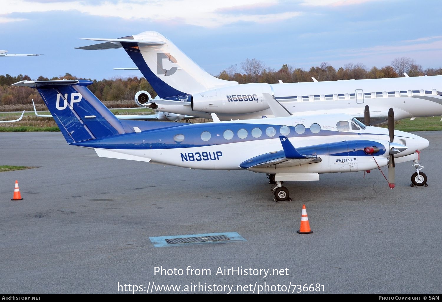 Aircraft Photo of N839UP | Beechcraft 350i King Air (B300) | Wheels Up | AirHistory.net #736681