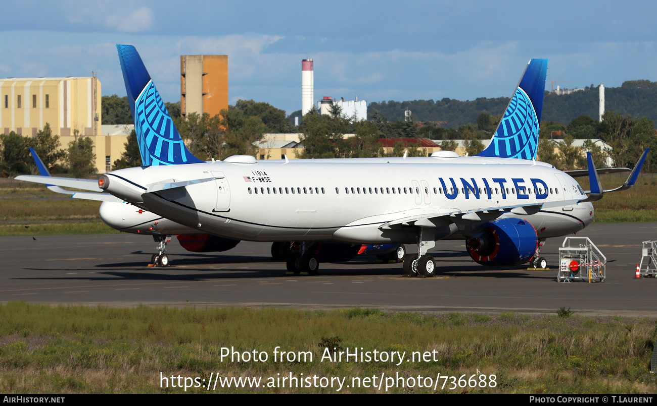 Aircraft Photo of F-WWSE | Airbus A321-271NX | United Airlines | AirHistory.net #736688