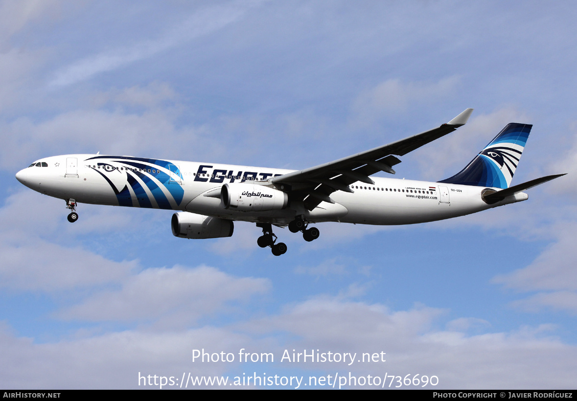 Aircraft Photo of SU-GDV | Airbus A330-343 | EgyptAir | AirHistory.net #736690