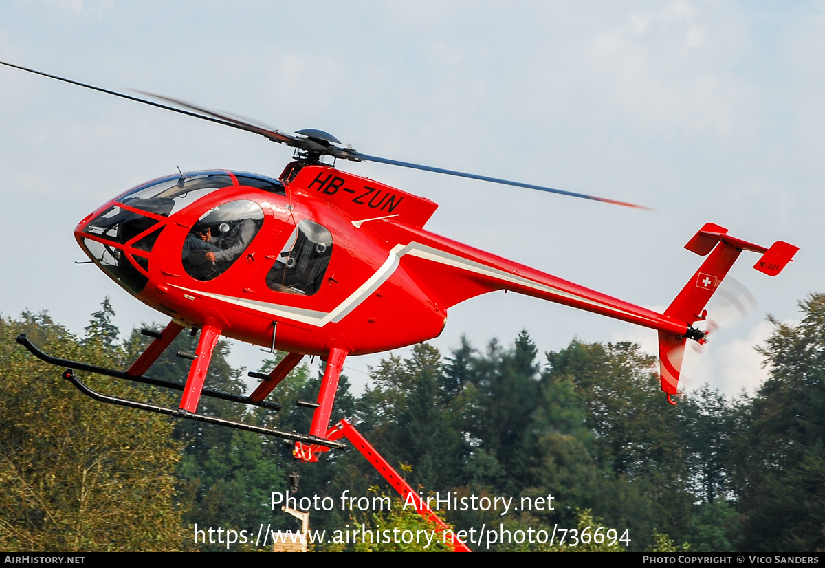 Aircraft Photo of HB-ZUN | McDonnell Douglas MD-500E (369E) | AirHistory.net #736694