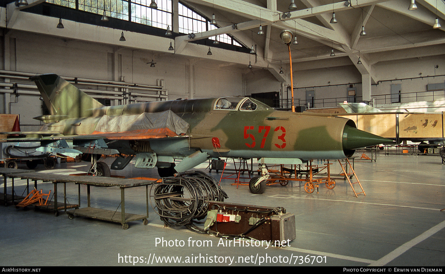 Aircraft Photo of 573 | Mikoyan-Gurevich MiG-21M | East Germany - Air Force | AirHistory.net #736701