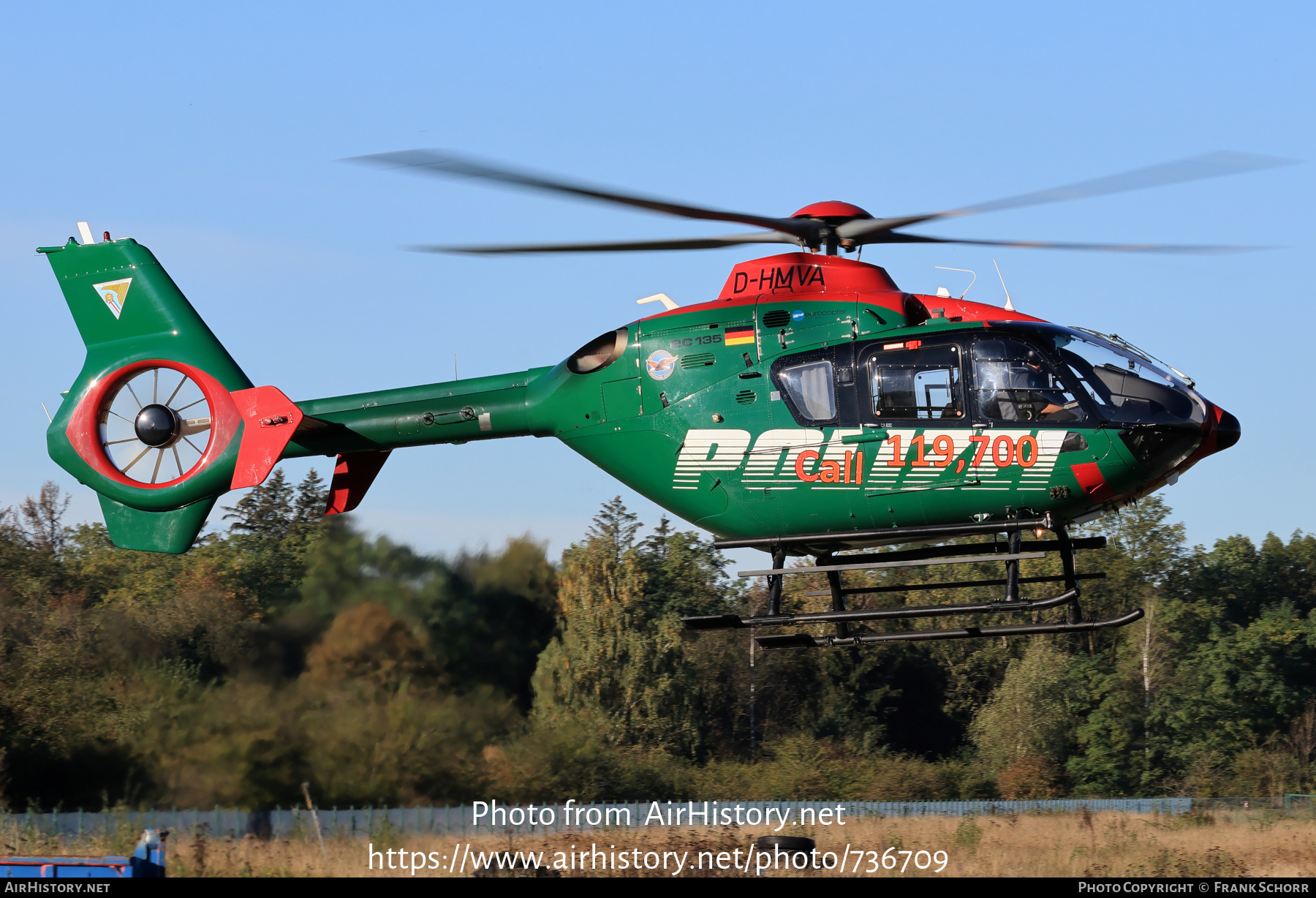 Aircraft Photo of D-HMVA | Eurocopter EC-135P-2 | Polizei Mecklenburg-Vorpommern | AirHistory.net #736709