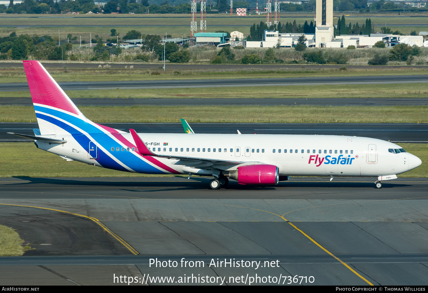 Aircraft Photo of ZS-FGH | Boeing 737-8AS | FlySafair | AirHistory.net #736710