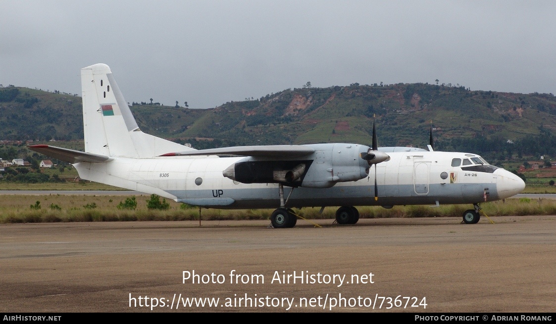 Aircraft Photo of 5R-MUP | Antonov An-26 | Madagascar - Air Force | AirHistory.net #736724