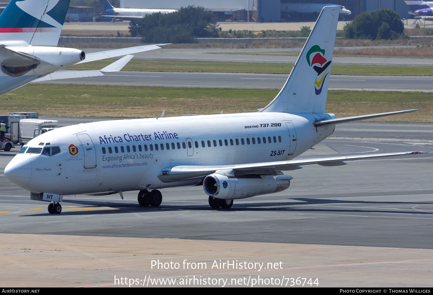 Aircraft Photo of ZS-SIT | Boeing 737-236/Adv | Africa Charter Airline | AirHistory.net #736744