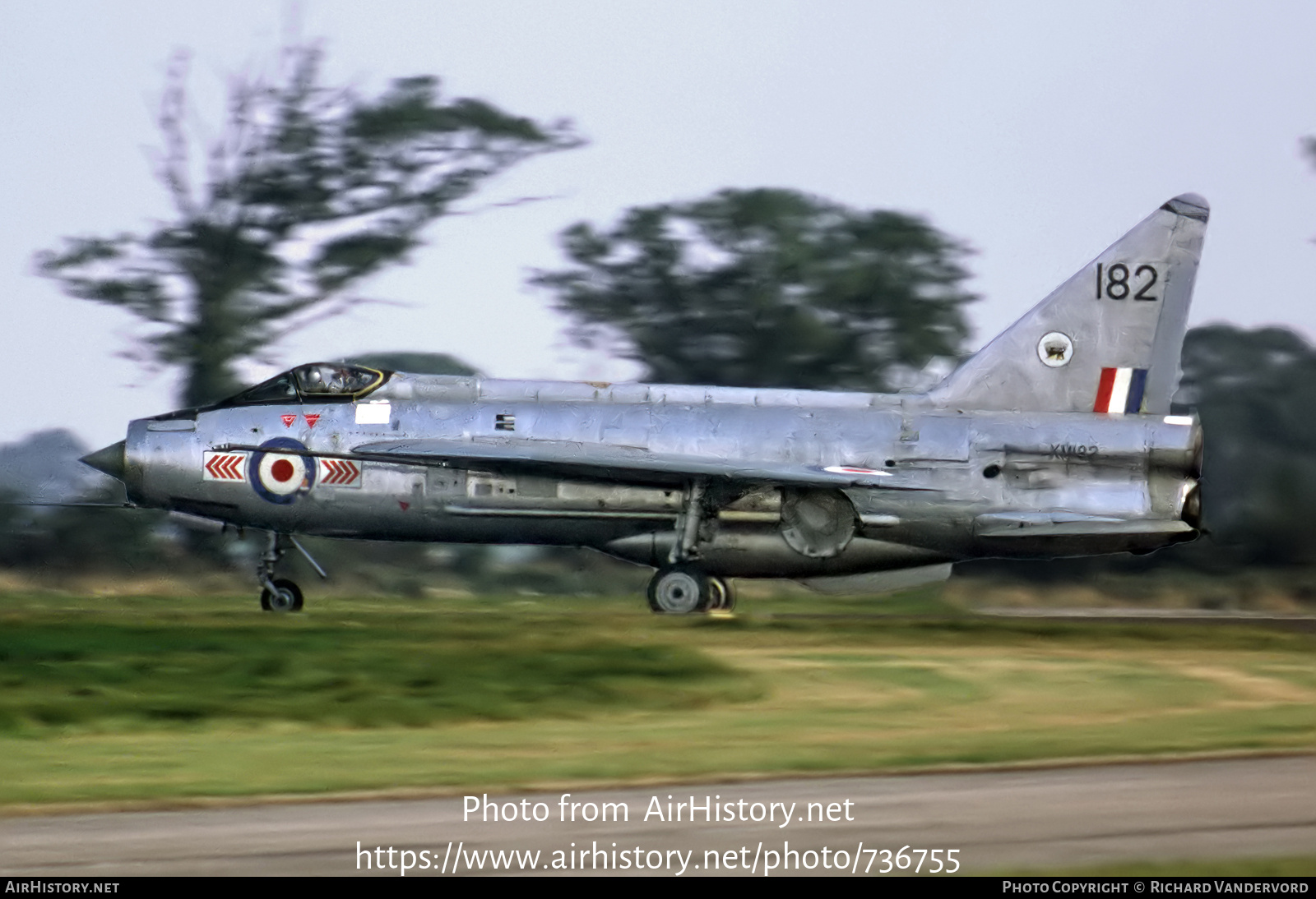 Aircraft Photo of XM182 | English Electric Lightning F1A | UK - Air Force | AirHistory.net #736755