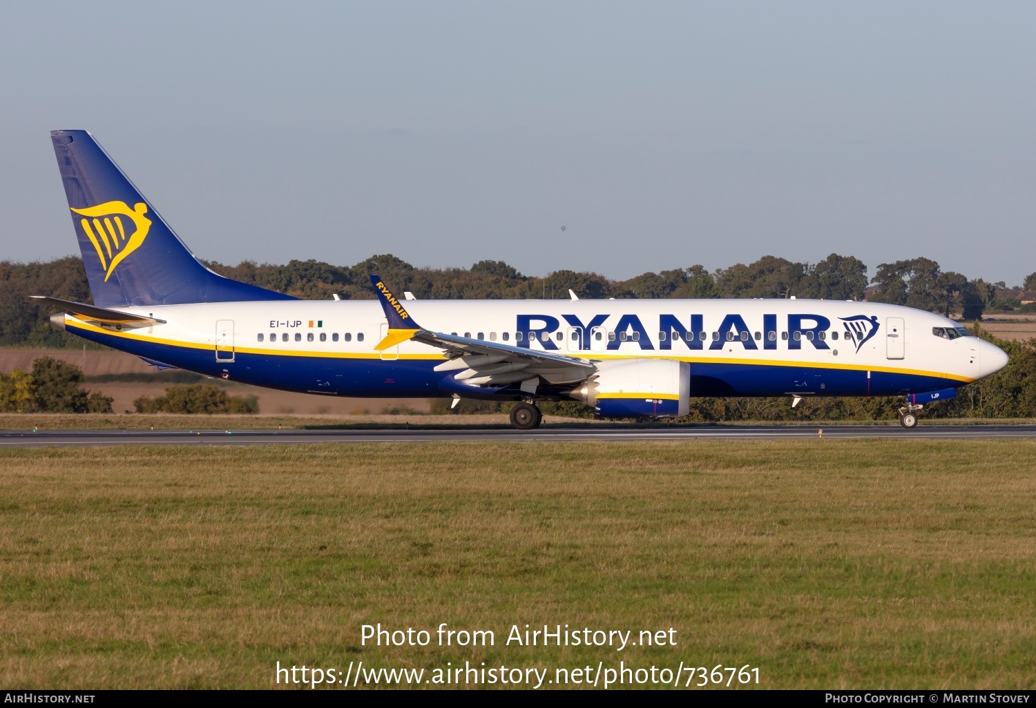 Aircraft Photo of EI-IJP | Boeing 737-8200 Max 200 | Ryanair | AirHistory.net #736761