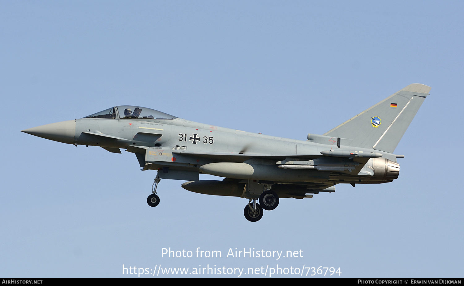 Aircraft Photo of 3135 | Eurofighter EF-2000 Typhoon S | Germany - Air Force | AirHistory.net #736794