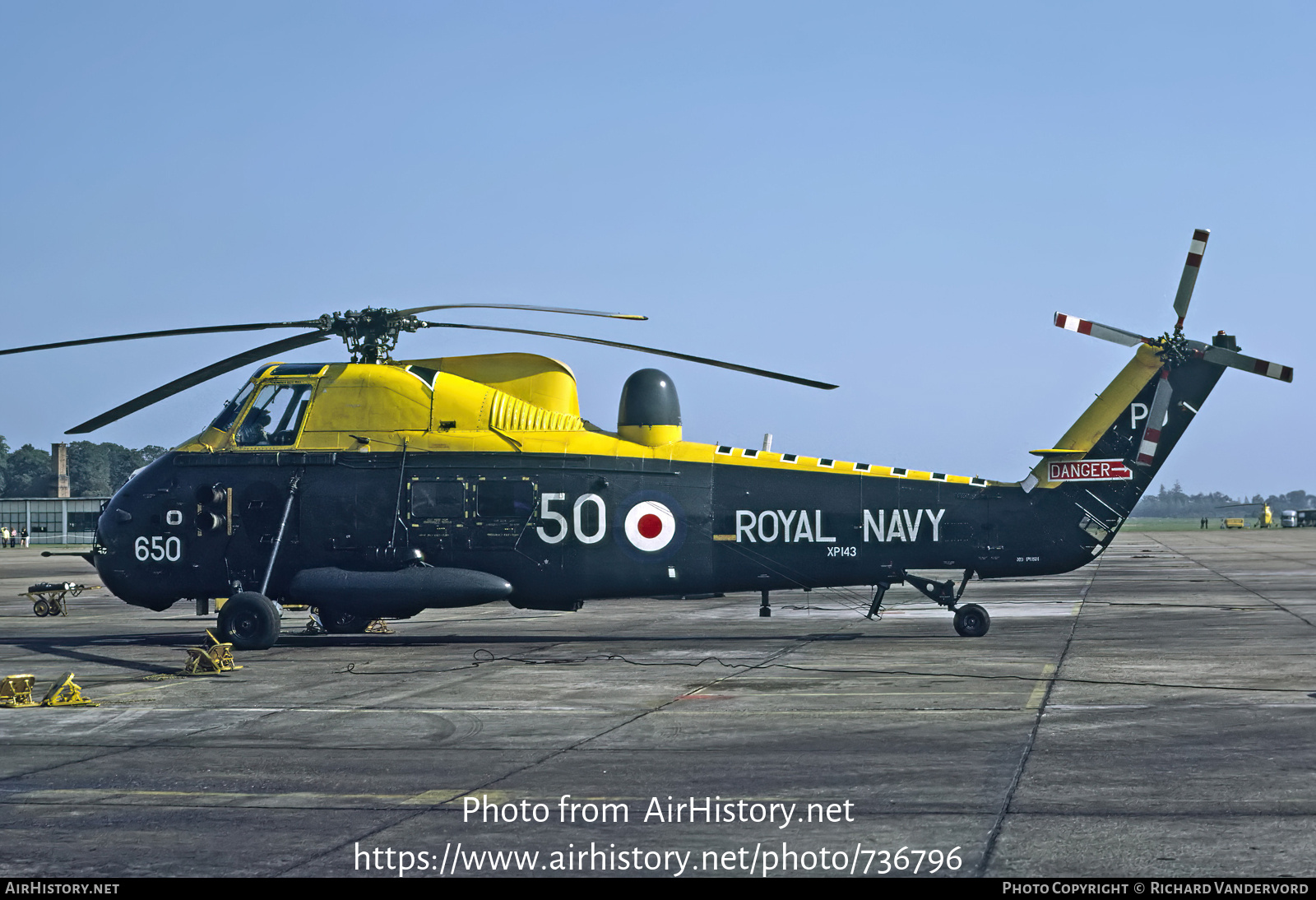 Aircraft Photo of XP143 | Westland WS-58 Wessex HAS.3 | UK - Navy | AirHistory.net #736796