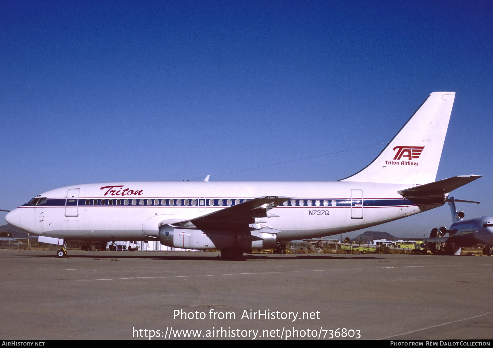 Aircraft Photo of N737Q | Boeing 737-2L9/Adv | Triton Airways | AirHistory.net #736803