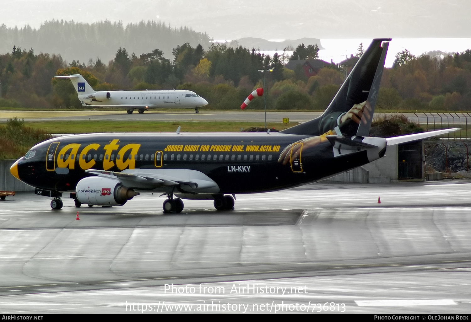 Aircraft Photo of LN-KKY | Boeing 737-3S3 | Norwegian | AirHistory.net #736813