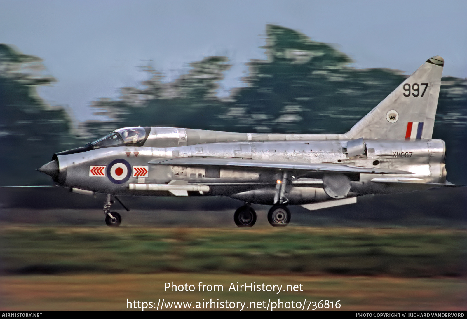 Aircraft Photo of XM997 | English Electric Lightning T4 | UK - Air Force | AirHistory.net #736816