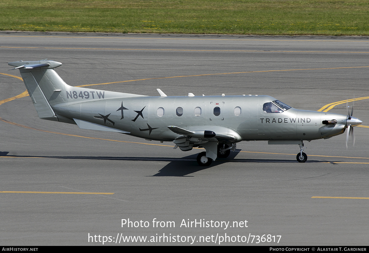 Aircraft Photo of N849TW | Pilatus PC-12NG (PC-12/47E) | Tradewind Aviation | AirHistory.net #736817