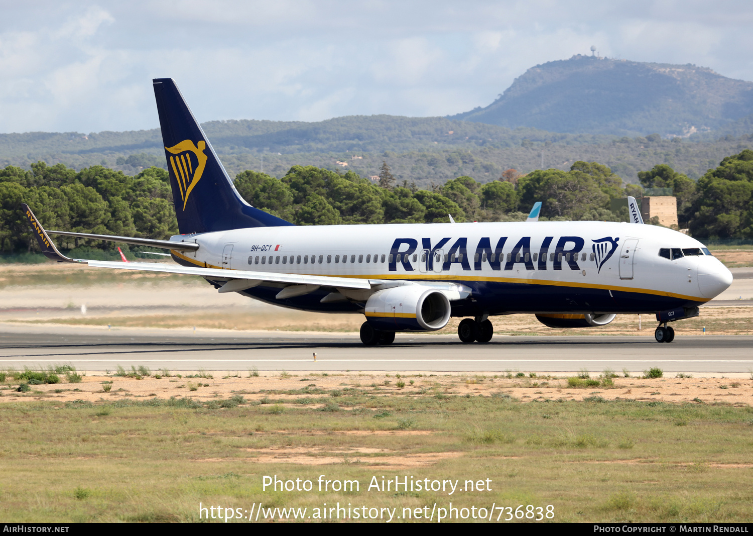 Aircraft Photo of 9H-QCY | Boeing 737-8AS | Ryanair | AirHistory.net #736838