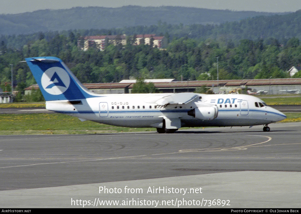 Aircraft Photo of OO-DJD | British Aerospace BAe-146-200A | Delta Air Transport - DAT | AirHistory.net #736892