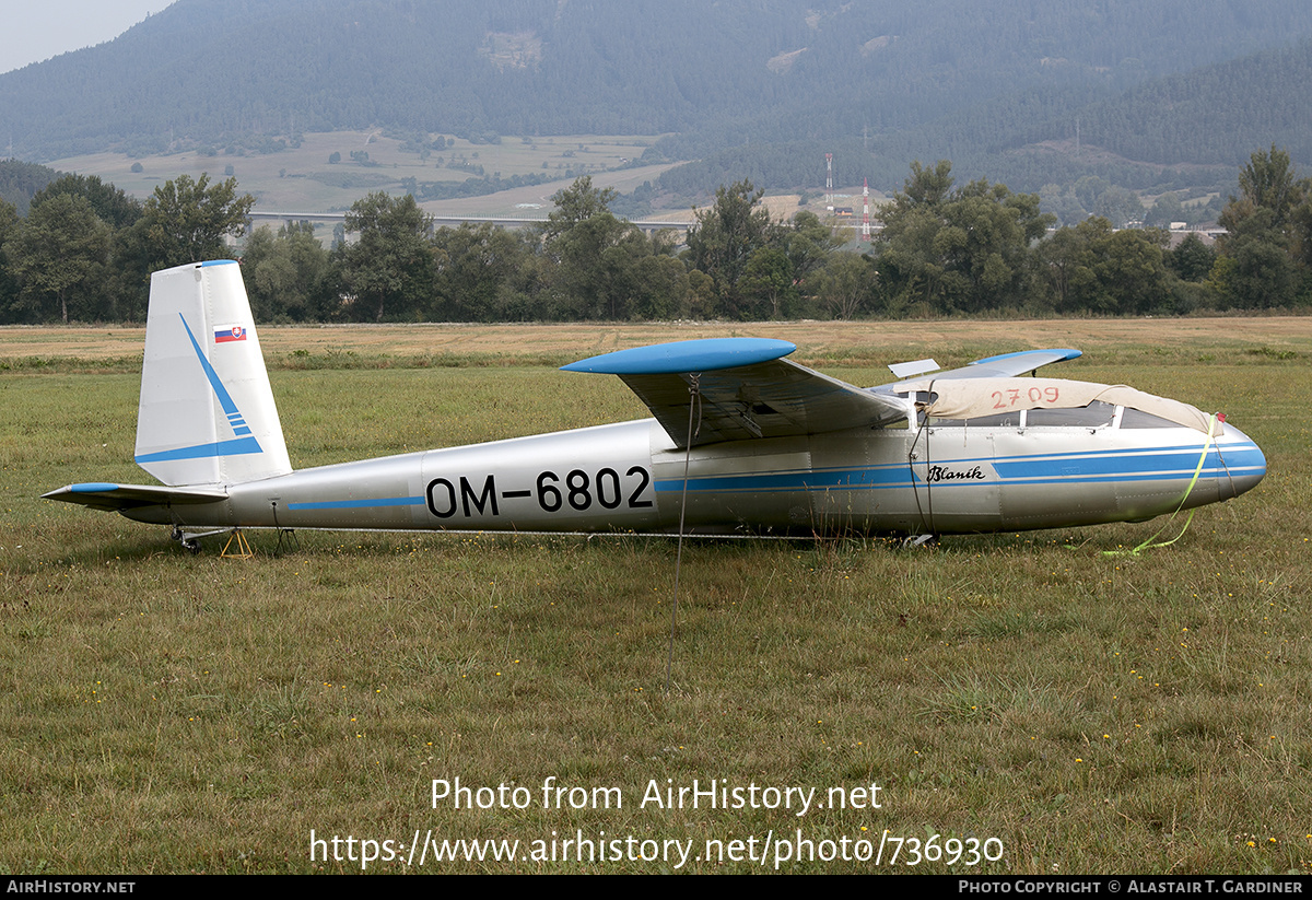 Aircraft Photo of OM-6802 | Let L-13 Blanik | AirHistory.net #736930