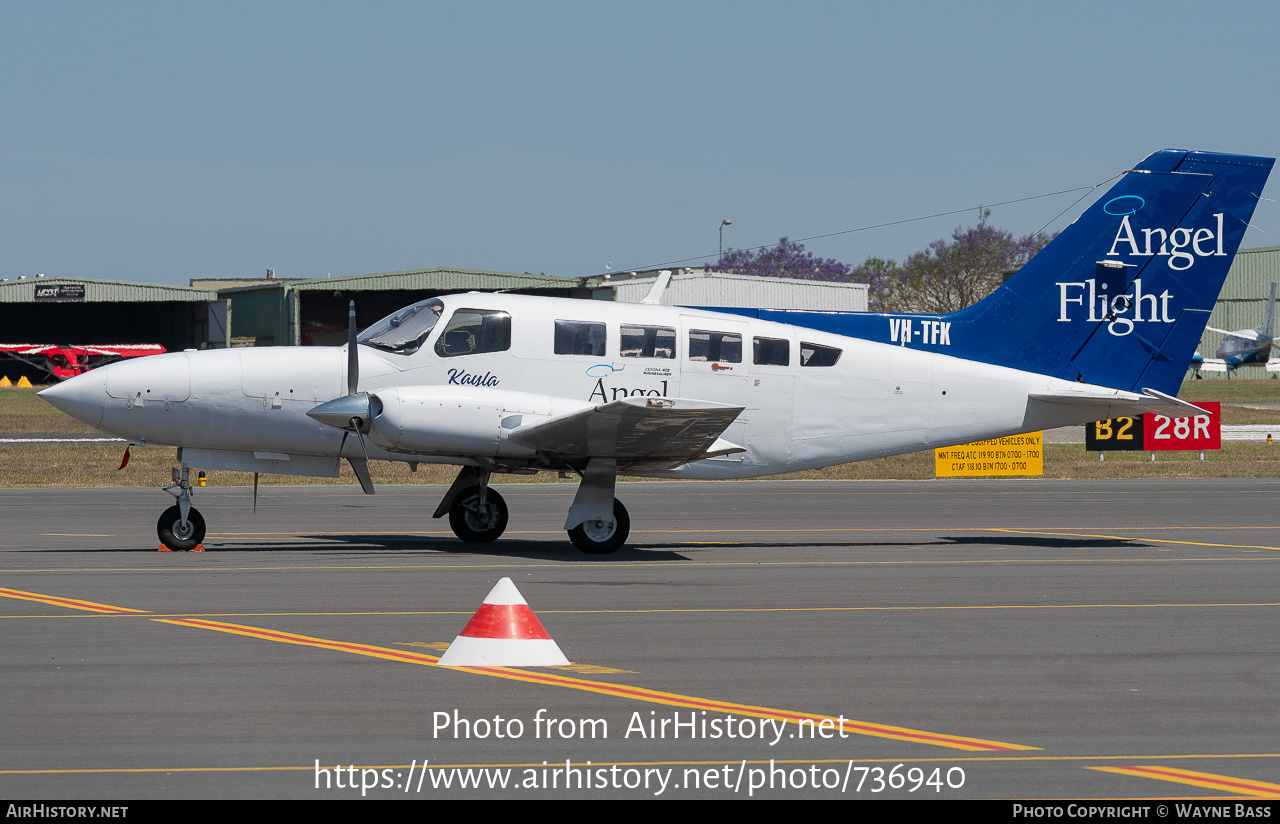 Aircraft Photo of VH-TFK | Cessna 402C | Angel Flight | AirHistory.net #736940