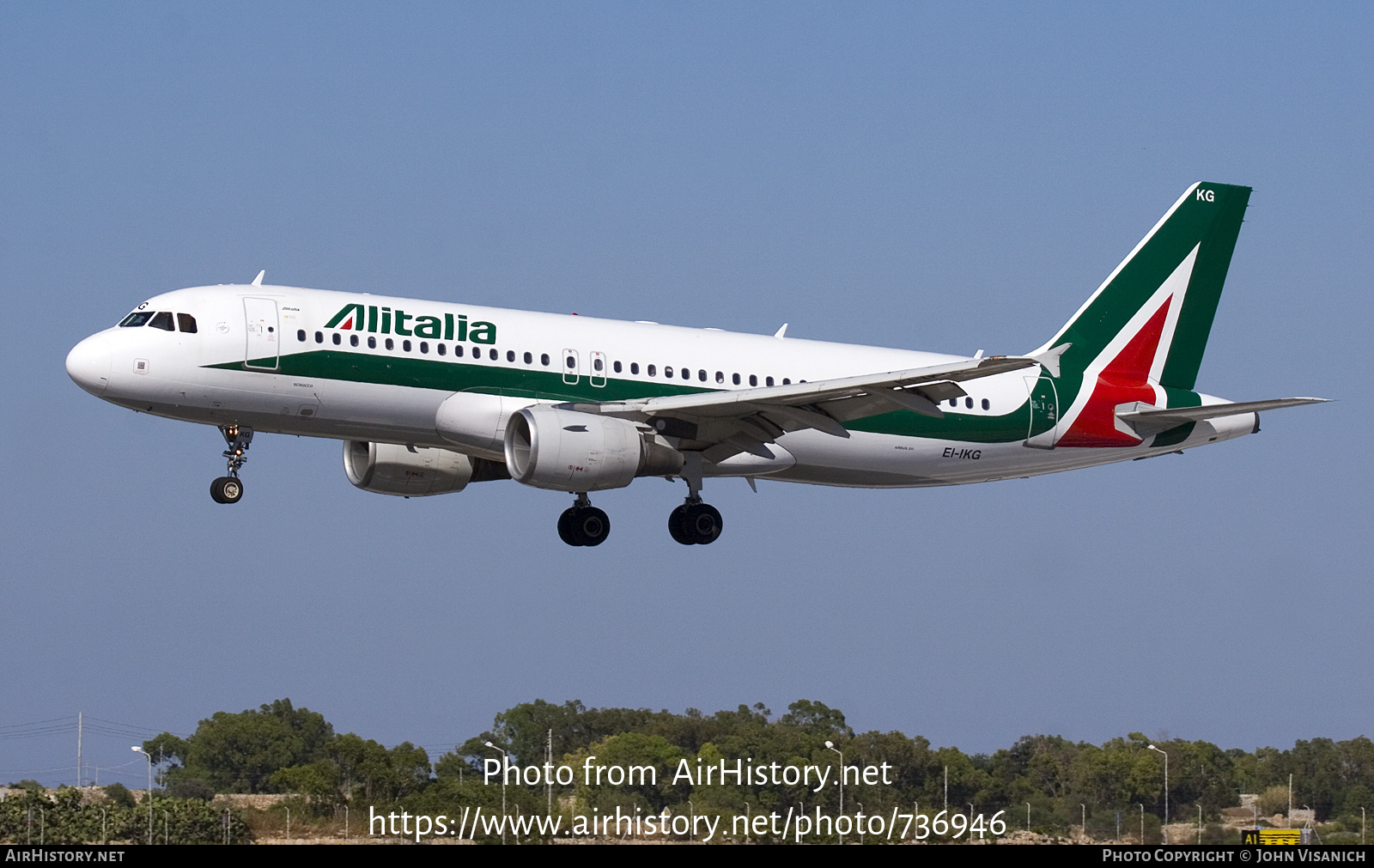 Aircraft Photo of EI-IKG | Airbus A320-214 | Alitalia | AirHistory.net #736946