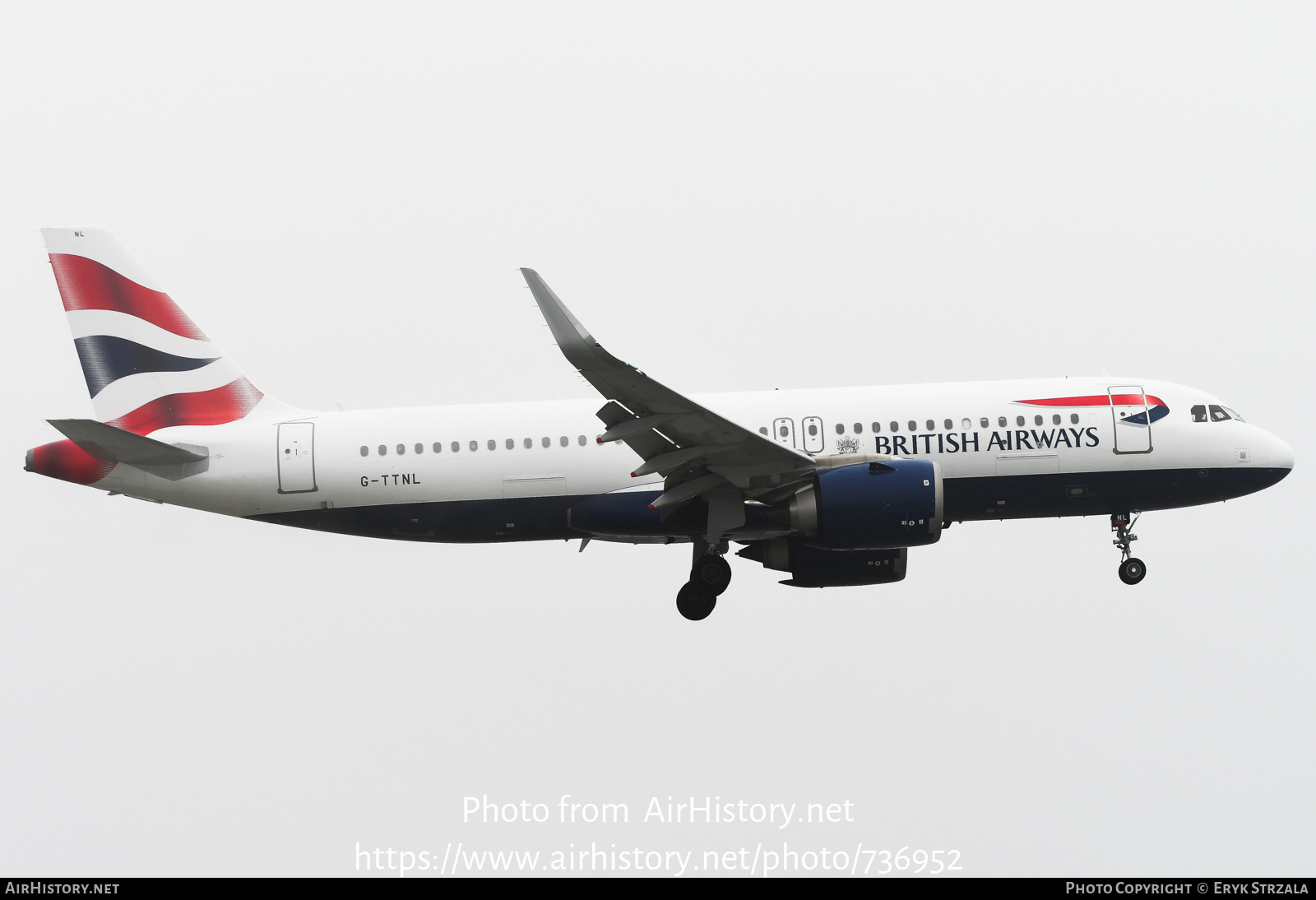 Aircraft Photo of G-TTNL | Airbus A320-251N | British Airways | AirHistory.net #736952