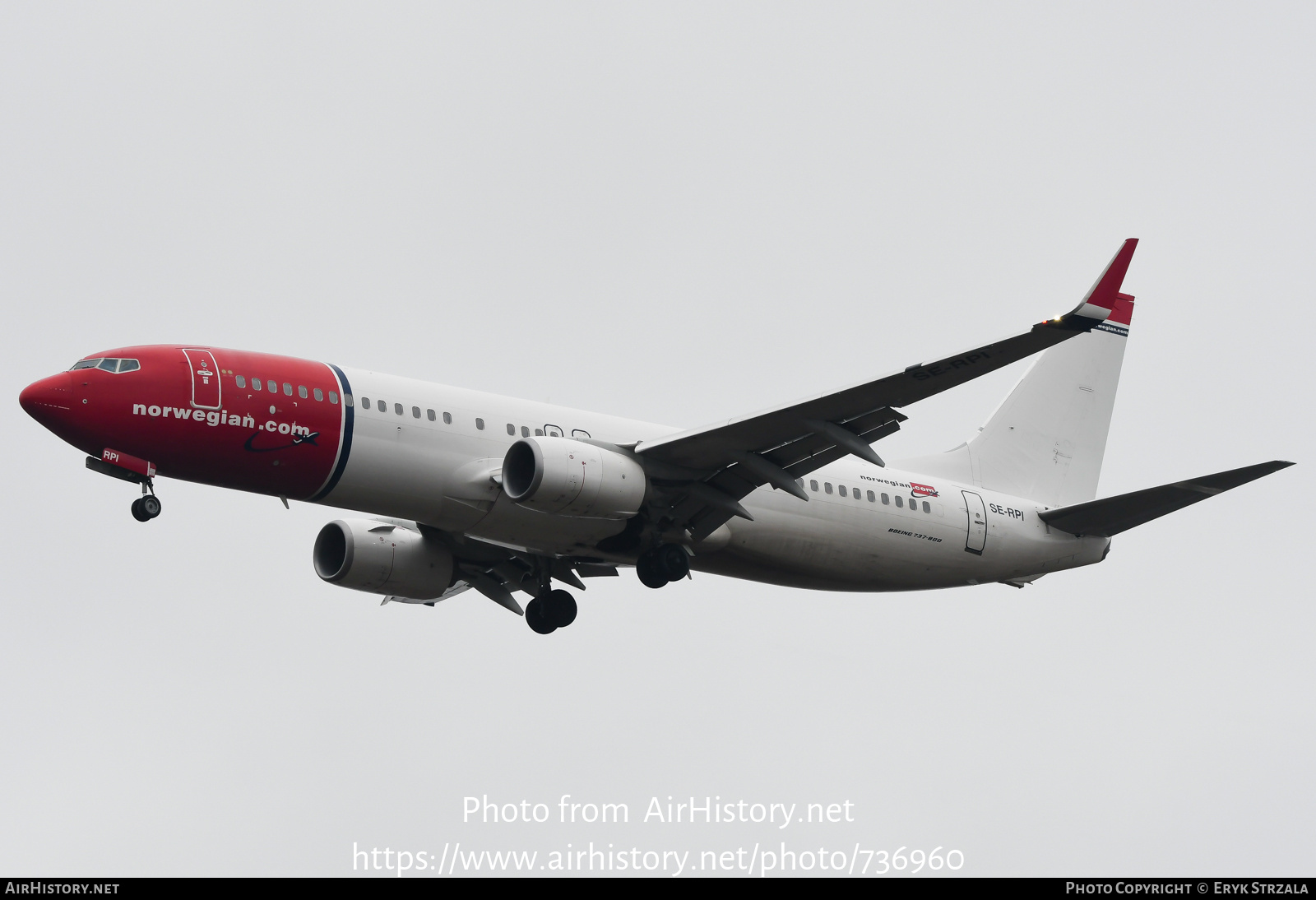 Aircraft Photo of SE-RPI | Boeing 737-8JP | Norwegian | AirHistory.net #736960