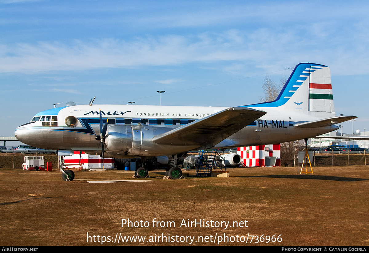 Aircraft Photo of HA-MAL | Ilyushin Il-14T | Malév - Hungarian Airlines | AirHistory.net #736966